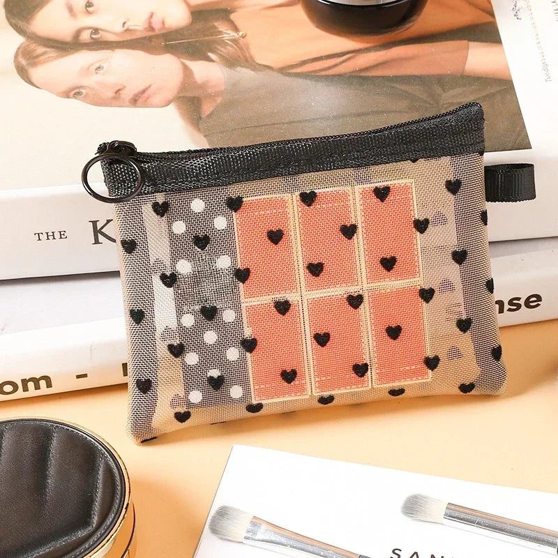 Breathable Mesh Makeup Bag Organizer - Multi-Purpose Travel Toiletry Pouch