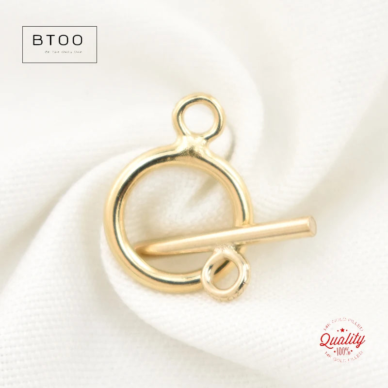 14K Gold Filled Toggle Clasp Set for Jewelry Making