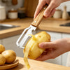 Multi-Functional Vegetable Peeler with Wooden Handle