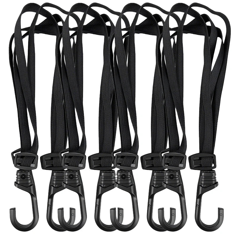 Heavy-Duty Motorcycle Luggage Strap with Elastic Helmet Net