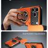 Rotating Magnetic Ring Phone Case with Kickstand for iPhone