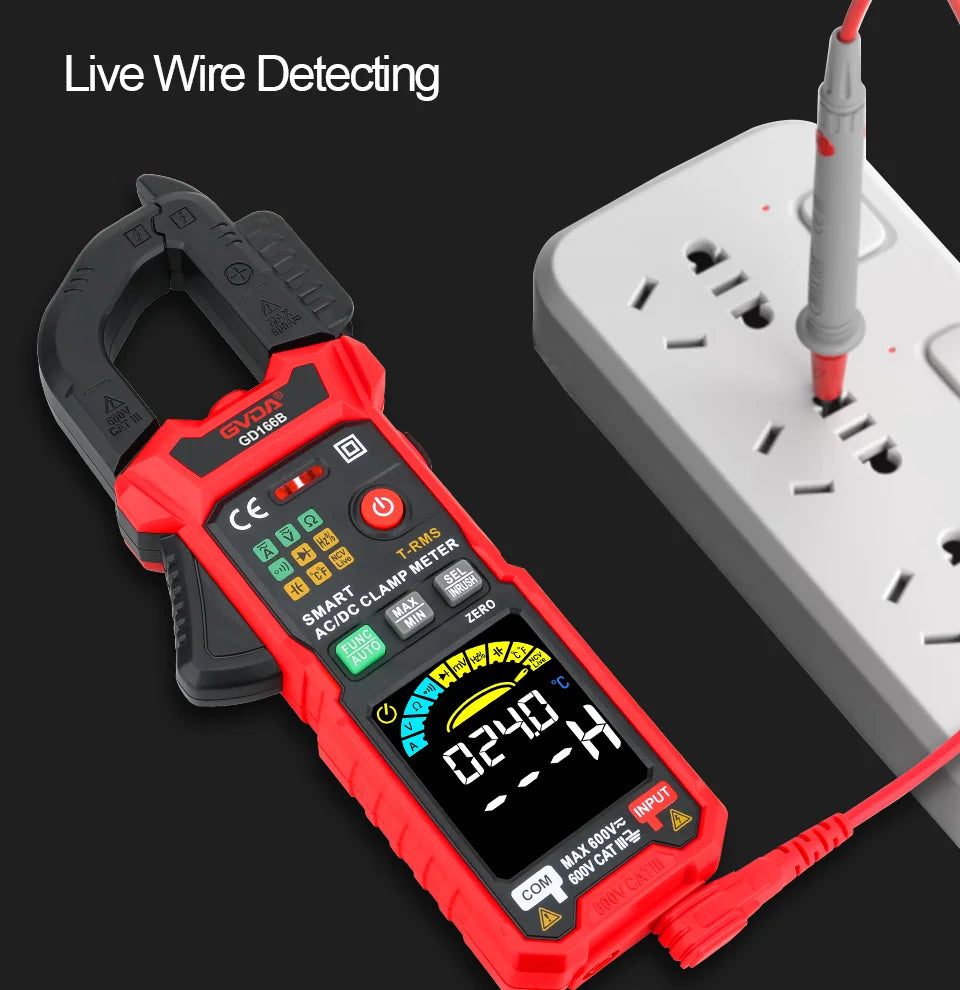 Professional Auto-Ranging Clamp Meter with True RMS and NCV