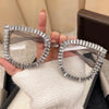 Rhinestone-Embellished Gradient Sunglasses