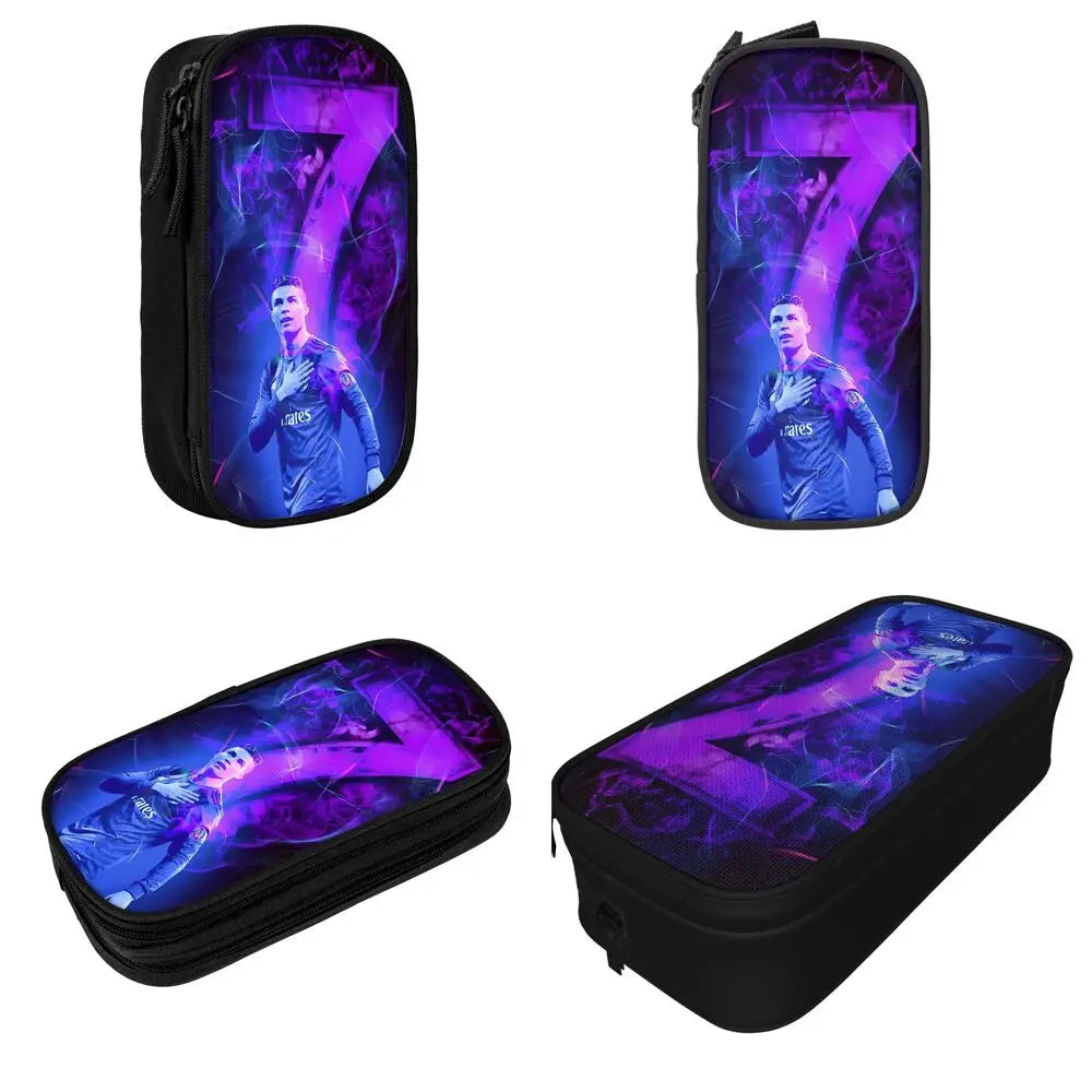 Soccer Star Pen Case – Large-Capacity Pencil Pouch