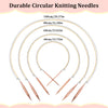 Portable Bamboo Circular Knitting Needle Set with Storage Case
