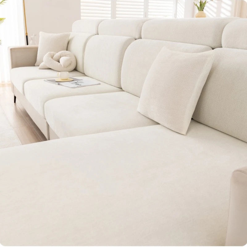 Universal Stretch Sofa Cover with Full Backrest and Headrest