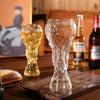 Trophy-Shaped Glass Beer Mug