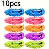 Chenille Dust Mop Slippers for Hands-Free Floor Cleaning