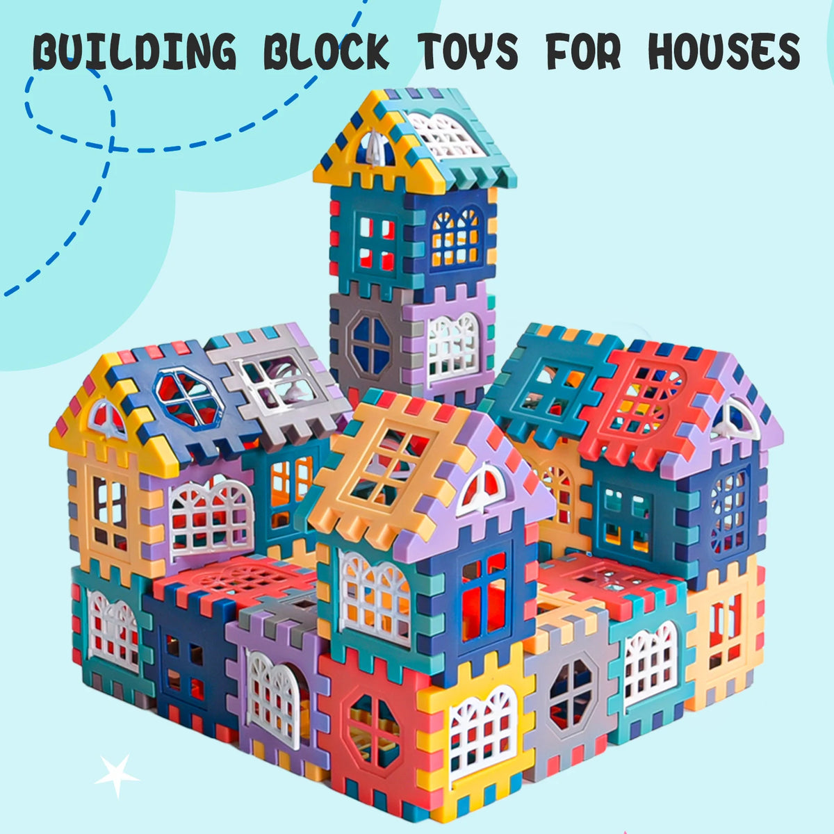 Creative House Building Blocks Set for Kids
