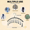 Space-Saving Closet Organizer with 10 Sturdy Clips