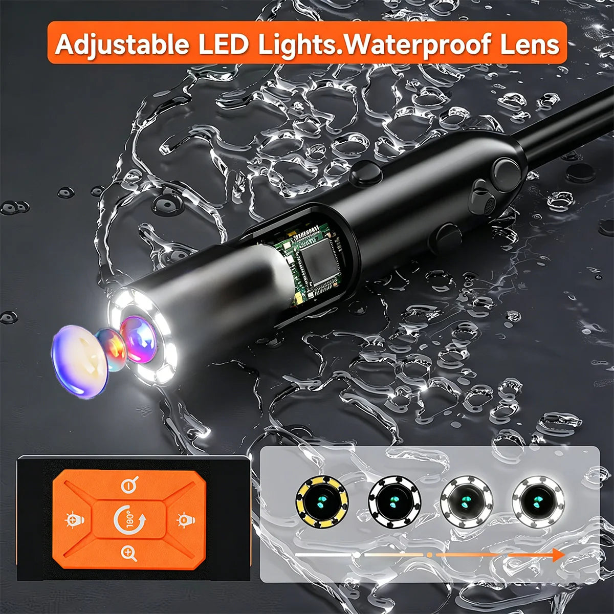HD 1080P Wireless Inspection Camera with 4.3" IPS Screen
