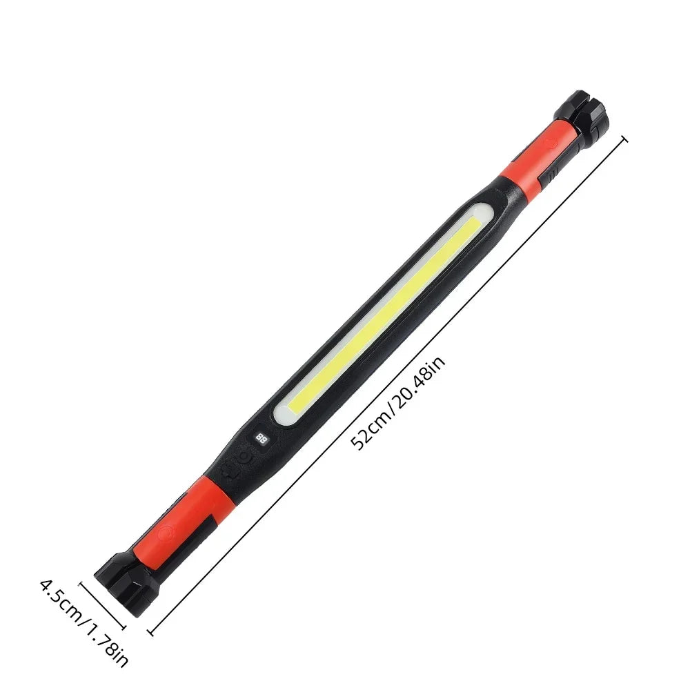 Rechargeable LED Work Light with Magnetic Base and Hooks