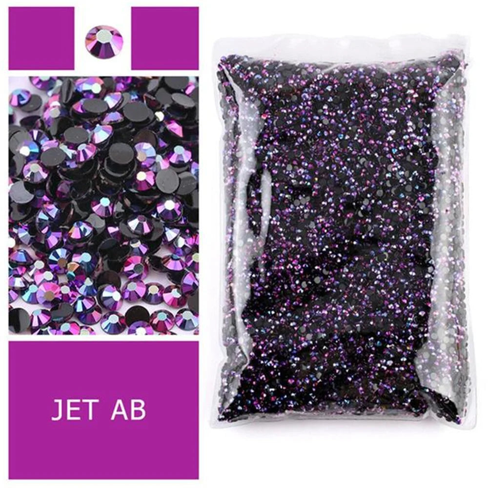 Jelly AB Flatback Resin Rhinestones (2-6mm)