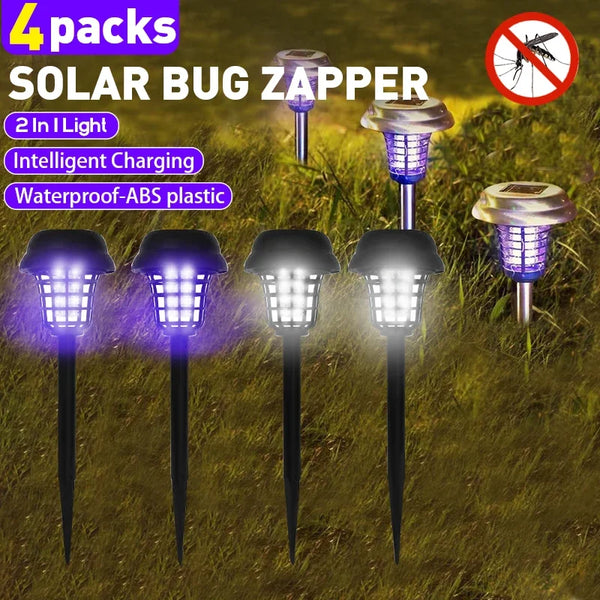 Solarbetriebener Insektenvernichter mit UV-Lampe