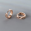 Boucles d'oreilles créoles géométriques en argent sterling 925