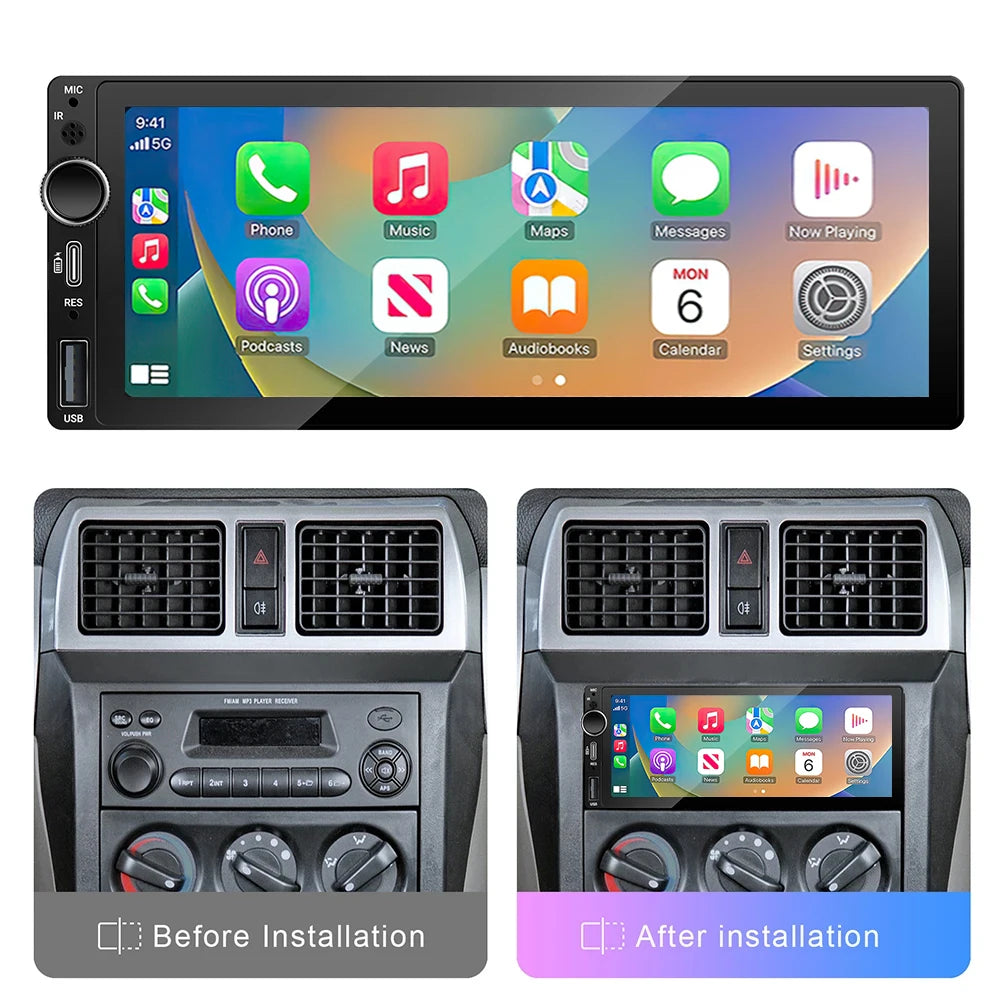 Universal Car Multimedia Player with Android Auto/CarPlay