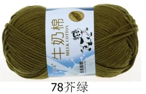 Milk Cotton Crochet Yarn – Soft, Durable Knitting Thread in 91 Colors