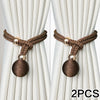 Adjustable French Ball Curtain Tiebacks (Set of 2)
