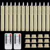 LED Flameless Taper Candles with Remote Control