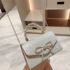 Crystal Bowknot Evening Clutch with Chain Strap
