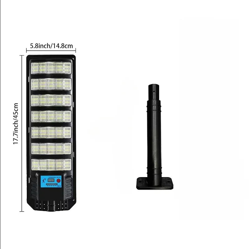 Solar-Powered LED Flood Light with Motion Sensor and Remote Control