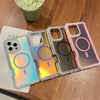 Laser Dazzling Magnetic Armor Case for iPhone with Dual-Layer Protection