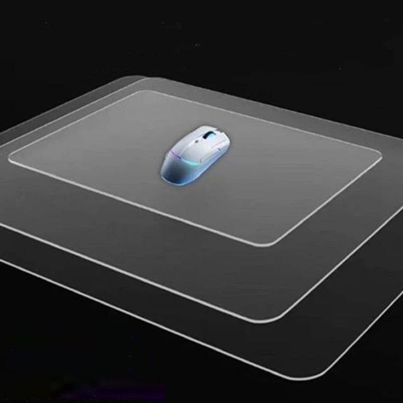 Frosted Glass Mouse Pad with Non-Slip Base