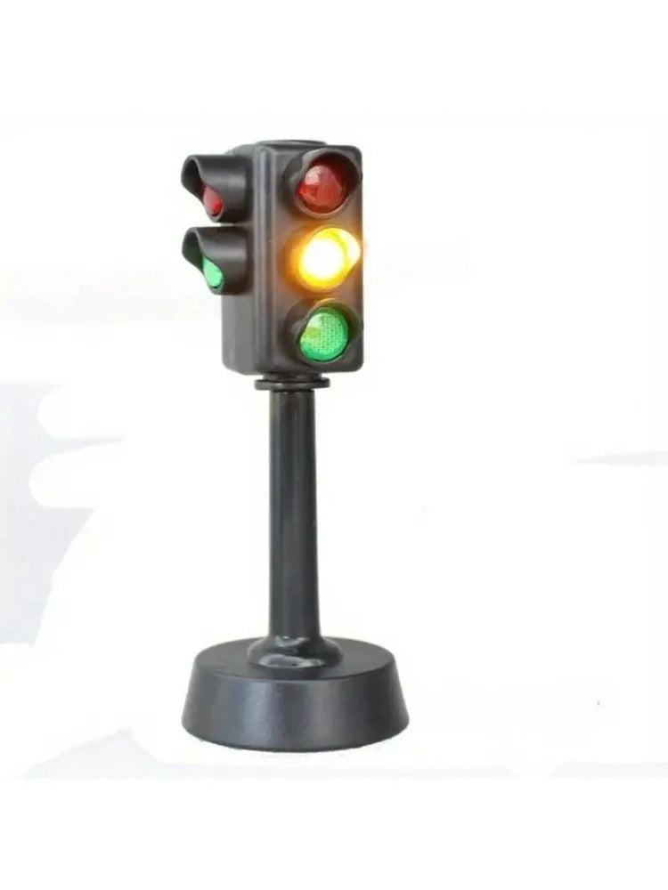 Kids Traffic Light Toy with Mini Road Signs
