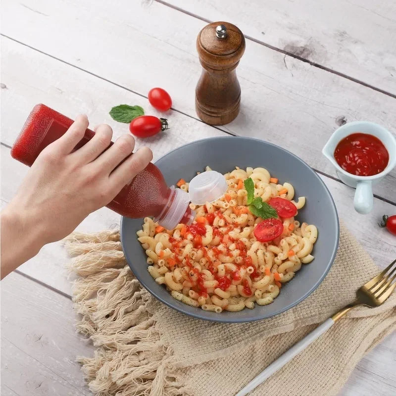 Plastic Squeeze Bottle for Oil, Salad Dressing & BBQ Sauce