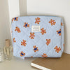 Striped Bear Large-Capacity Makeup Bag