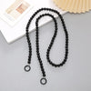 Handcrafted Beaded Phone Lanyard with Earth Tone Acrylic Accents