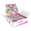 A box of My Little Pony Friendship Eternal Radiant Moon Gilded card packs featuring colorful ponies and artwork.