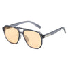 Y2K Double-Bridge Square Sunglasses