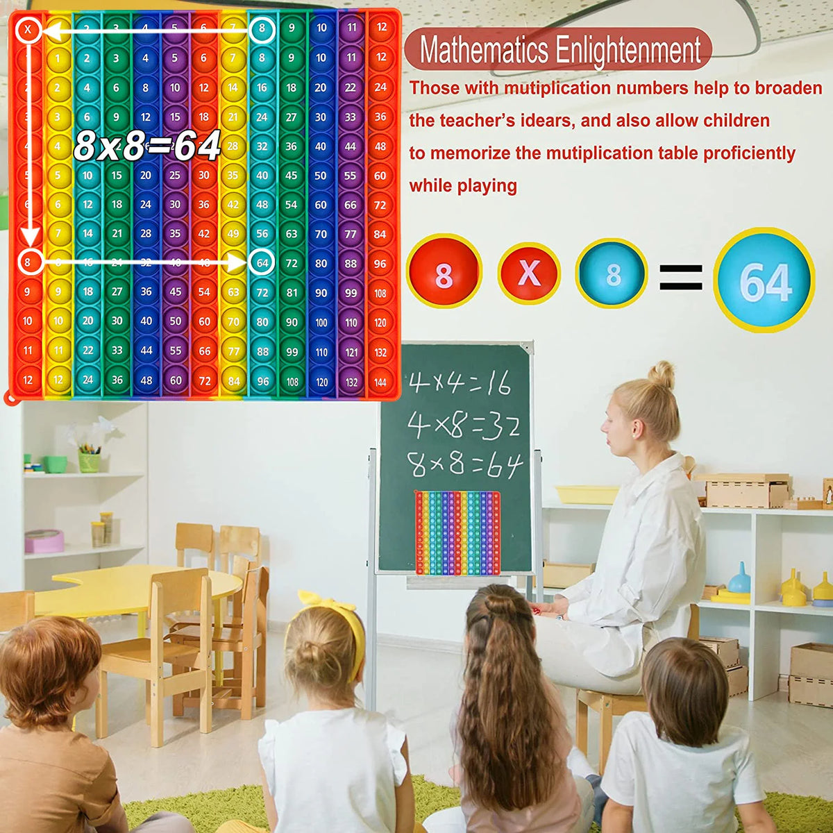 Tactile Multiplication Fidget Toys