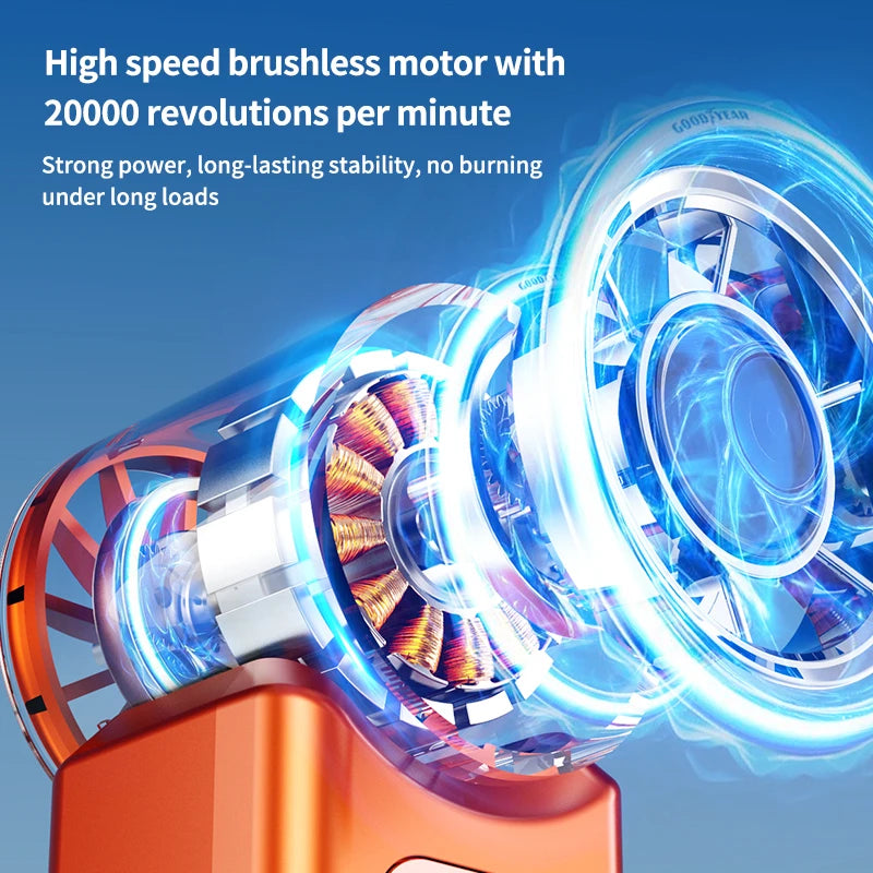 Portable USB Rechargeable Handheld Turbo Fan