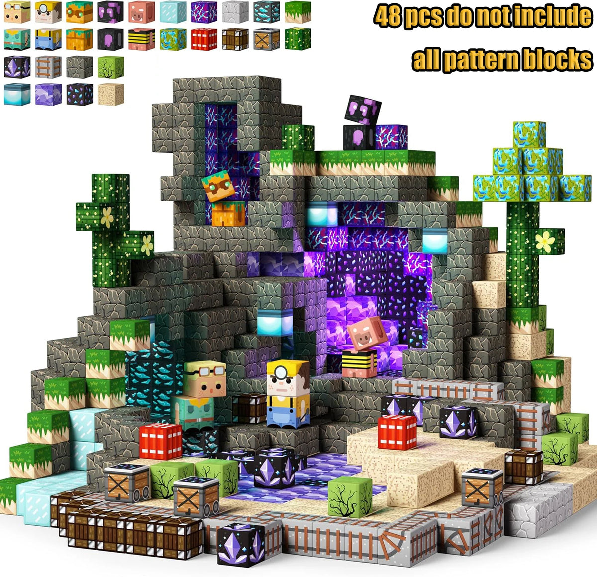 Magnetic Building Blocks Castle & Villa Set