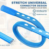 Blue stretch universal connector design for powerful suction and unclogged use