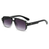 Retro Double-Bridge Square Sunglasses