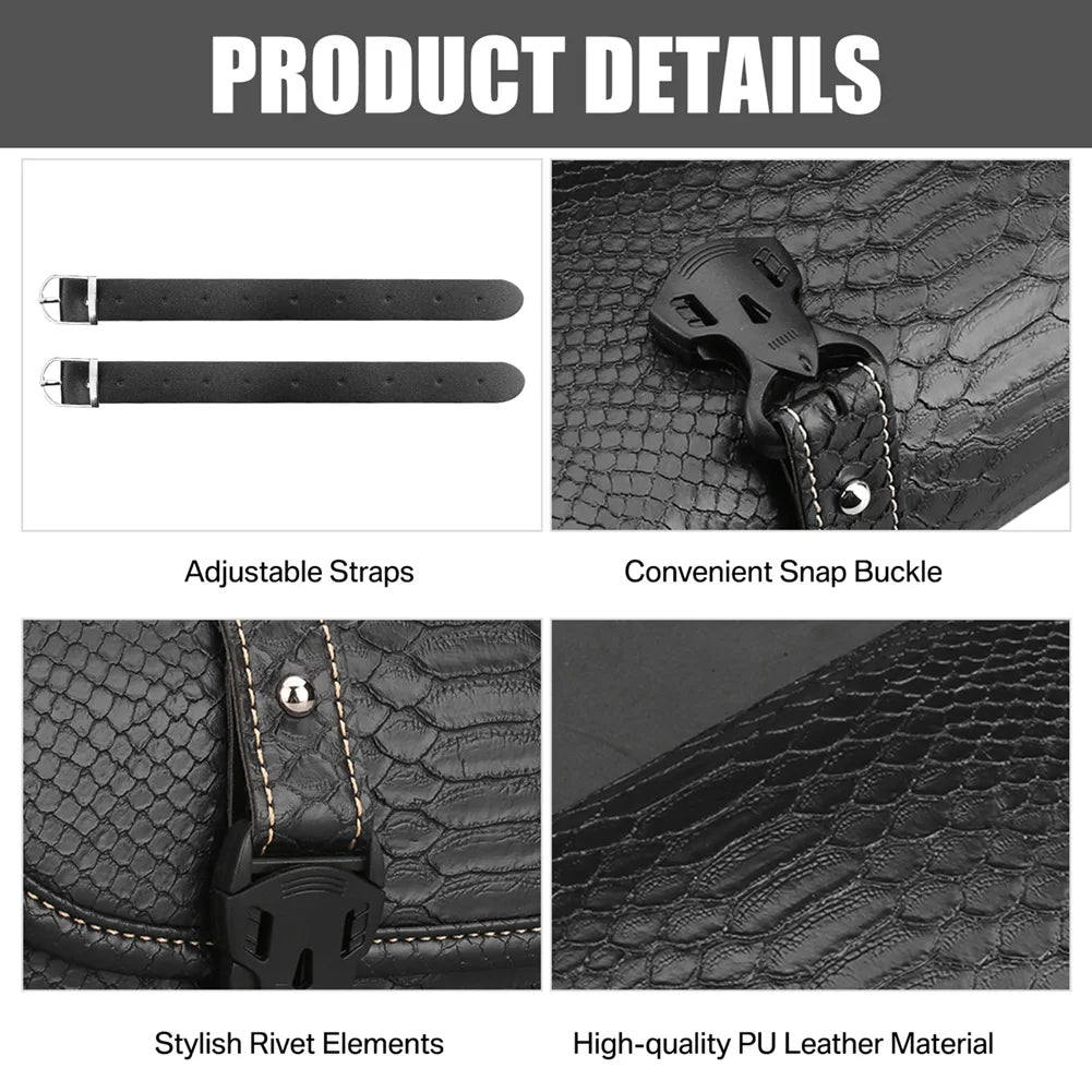 Motorcycle PU Leather Utility Saddlebag