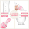 Silicone Baby Food Feeder Spoon with Suction Cup