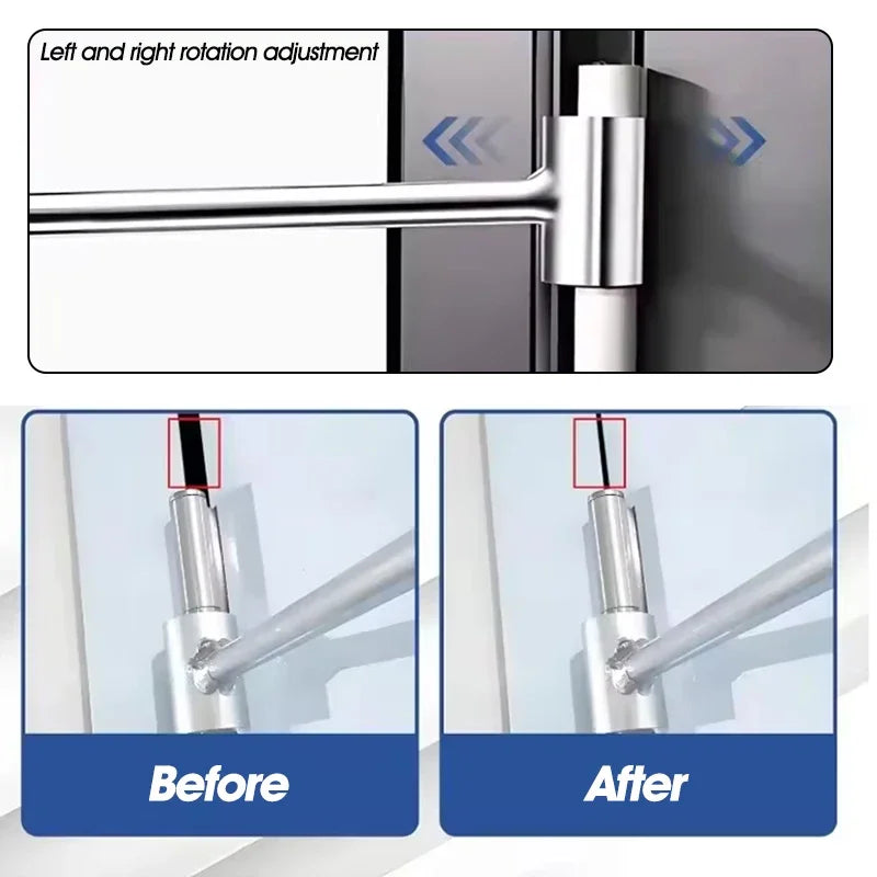 Dual-Head Door Hinge Alignment and Repair Wrench