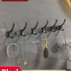 No-Drill Wall-Mounted Coat Rack with 6 Hooks