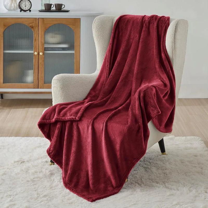 Black Microfiber Fleece Blanket