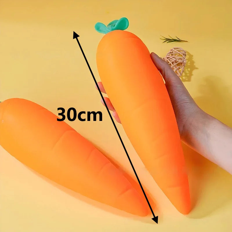 Carrot Stretch Squeeze Toy – Soft Stress Relief Fidget for Kids & Adults