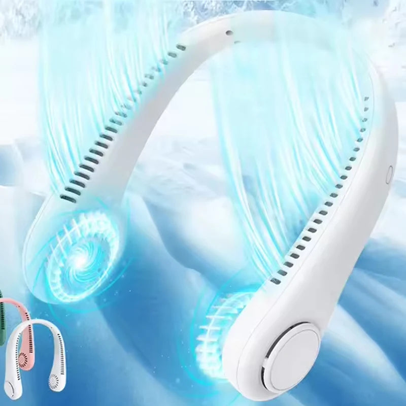 Ventilateur de cou sans pales avec batterie rechargeable