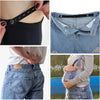 A set of adjustable invisible belt tightener clips used to secure clothing waistbands.