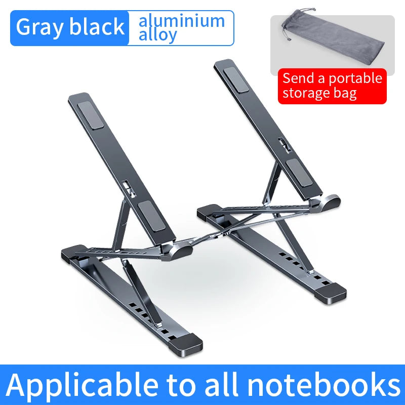 Adjustable Aluminum Laptop Stand with Cooling Design