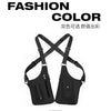 Black anti-theft underarm wallet bag with adjustable strap shown against a white background.