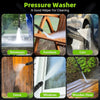 Electric High-Pressure Washer with Foam Cannon and 32ft Hose