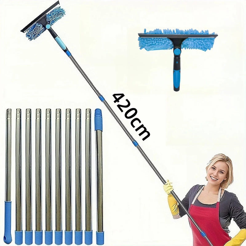 Extendable Double-Sided Window Cleaning Kit